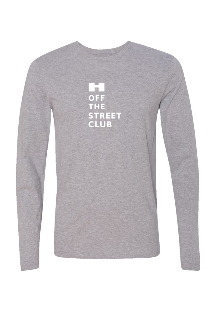 Off The Street Club unisex long-sleeve t-shirt (gray) - front