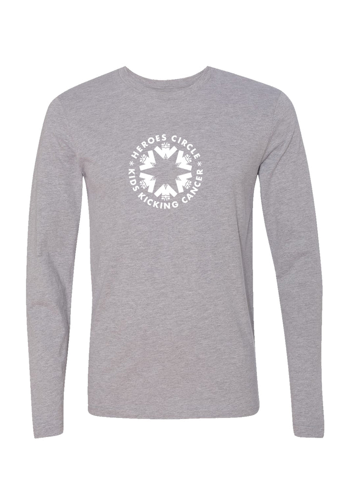 Kids Kicking Cancer unisex long-sleeve t-shirt (gray) - front