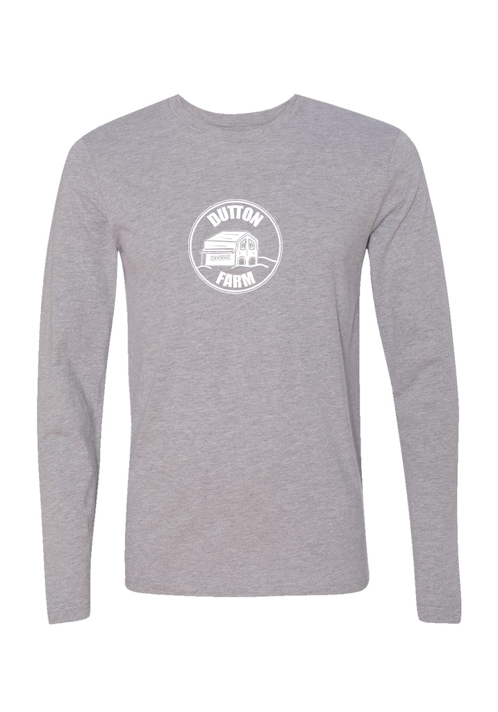 Dutton Farm unisex long-sleeve t-shirt (gray) - front