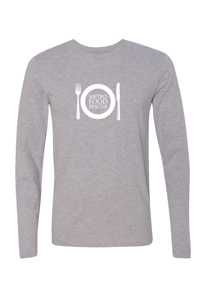 Metro Food Rescue unisex long-sleeve t-shirt (gray) - front