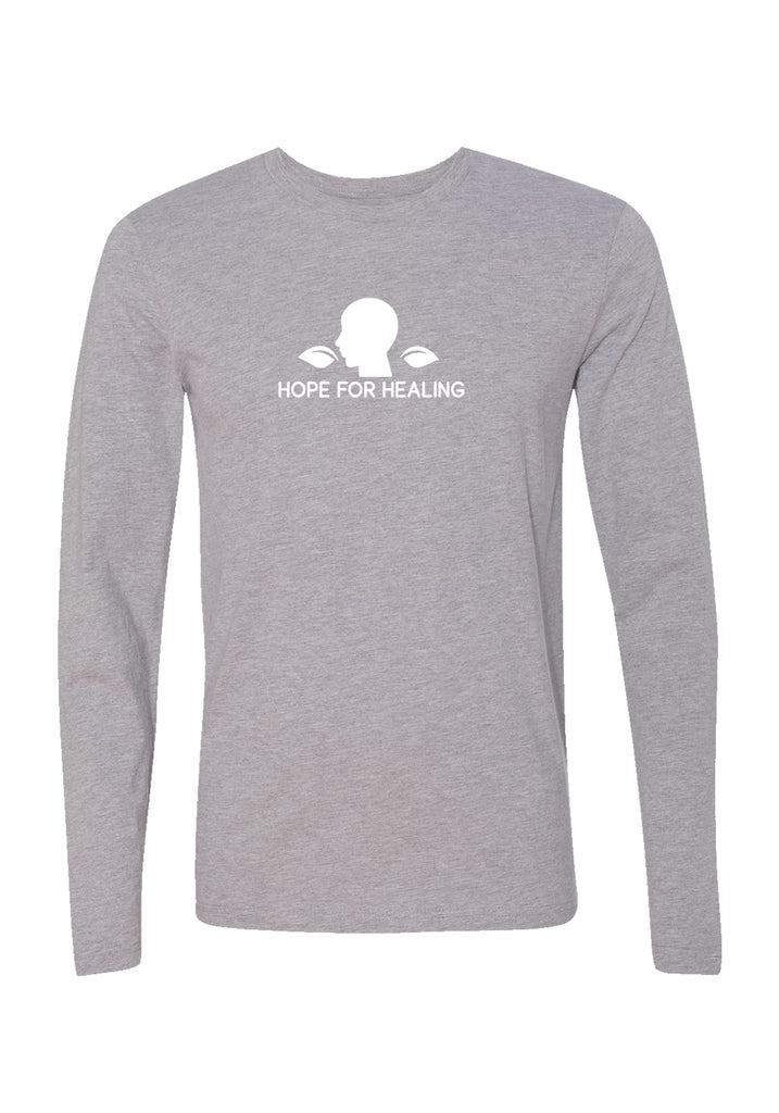 Hope For Healing unisex long-sleeve t-shirt (gray) - front