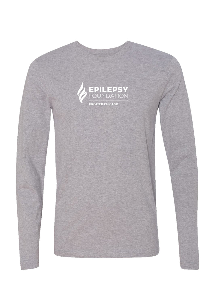 Epilepsy Foundation of Greater Chicago unisex long-sleeve t-shirt (gray) - front
