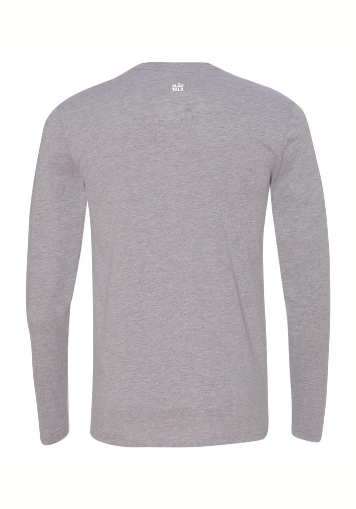 MenLiving unisex long-sleeve t-shirt (gray) - back