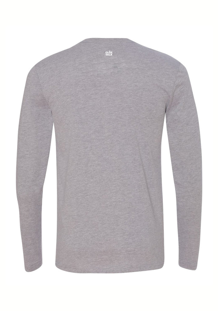 Ellie Fund unisex men's long-sleeve t-shirt (gray) - back