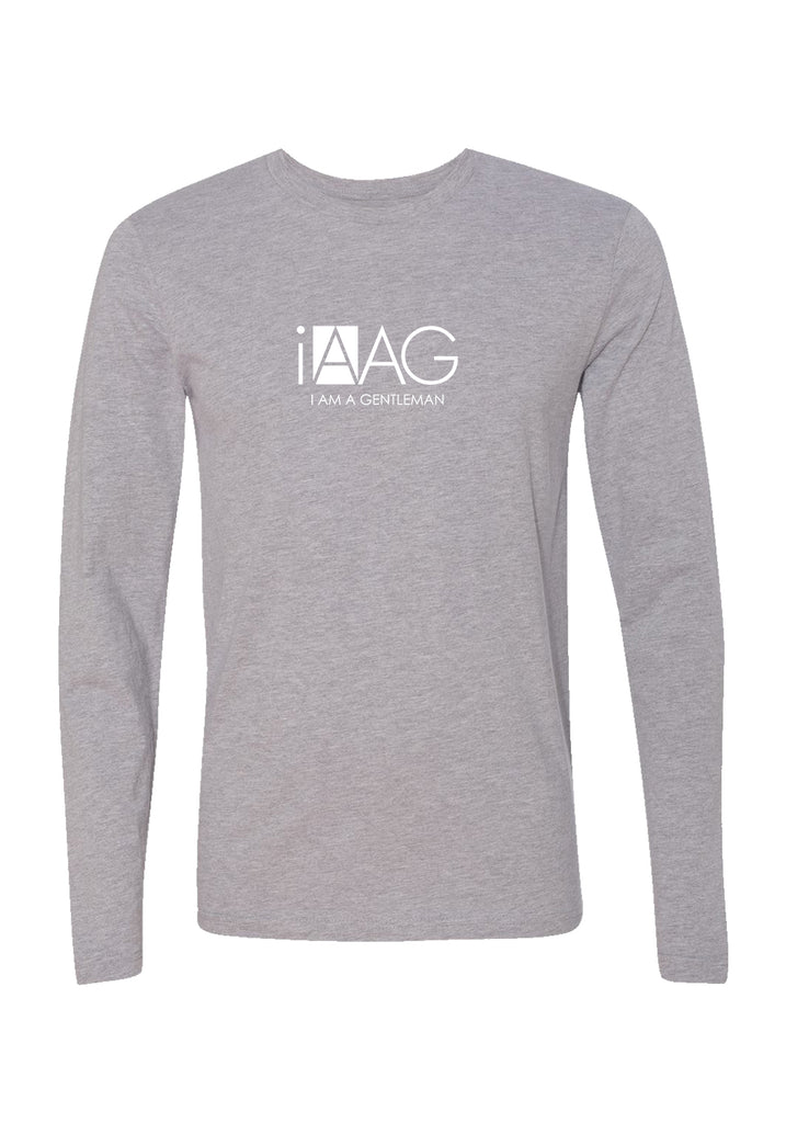 I Am A Gentleman unisex long-sleeve t-shirt (gray) - front