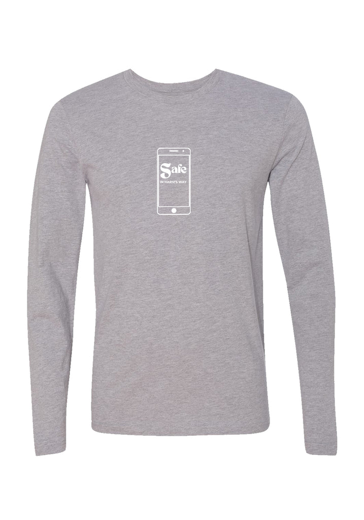 Safe In Harm's Way Foundation unisex long-sleeve t-shirt (gray) - front