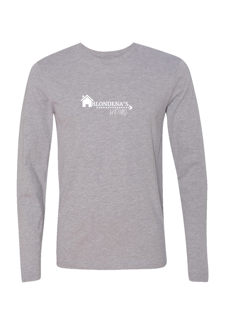Blondena's HEIRS unisex long-sleeve t-shirt (gray) - front