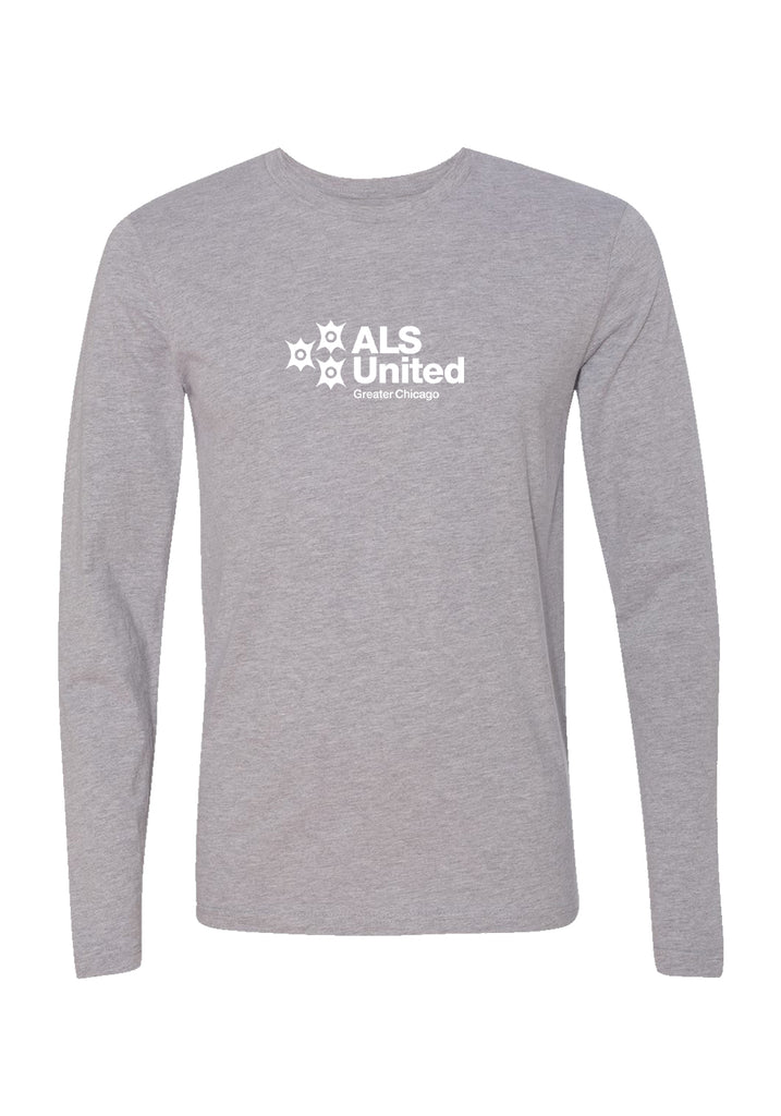 ALS United Chicago Greater Chicago unisex long-sleeve t-shirt (gray) - front