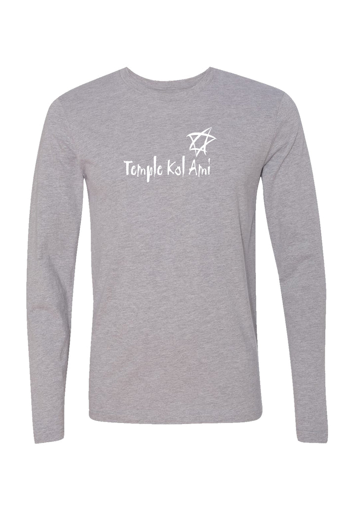 Temple Kol Ami unisex long-sleeve t-shirt (gray) - front
