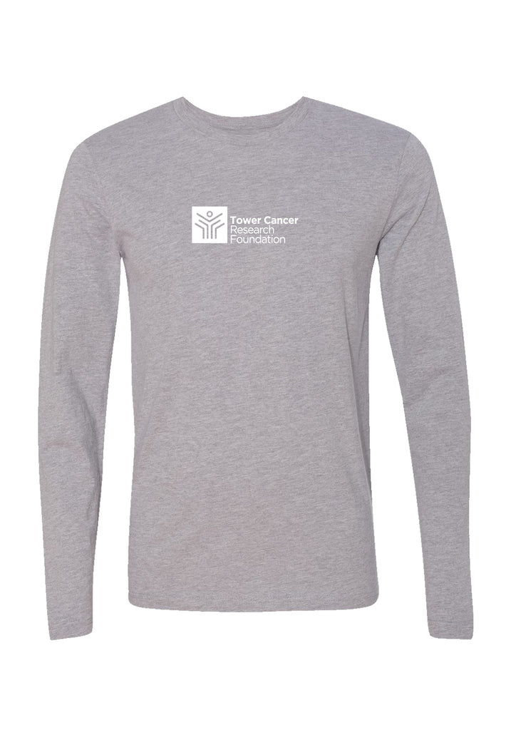 Tower Cancer Research Foundation unisex long-sleeve t-shirt (gray) - front