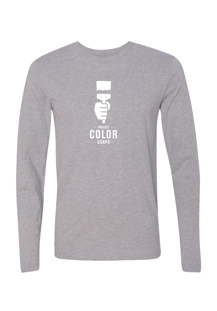 Project Color Corps unisex long-sleeve t-shirt (gray) - front
