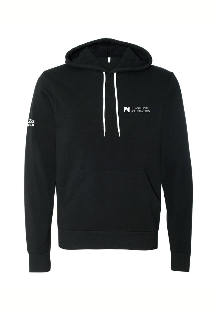 Phase One  Foundation unisex pullover hoodie (black) - front