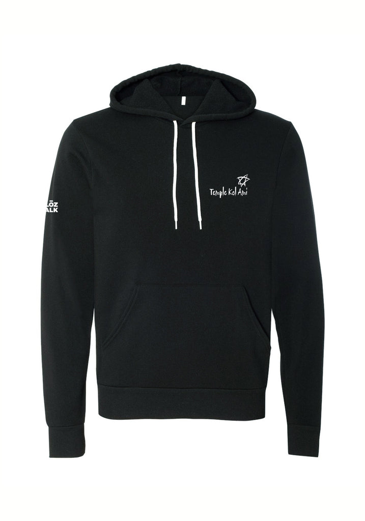 Temple Kol Ami unisex pullover hoodie (black) - front