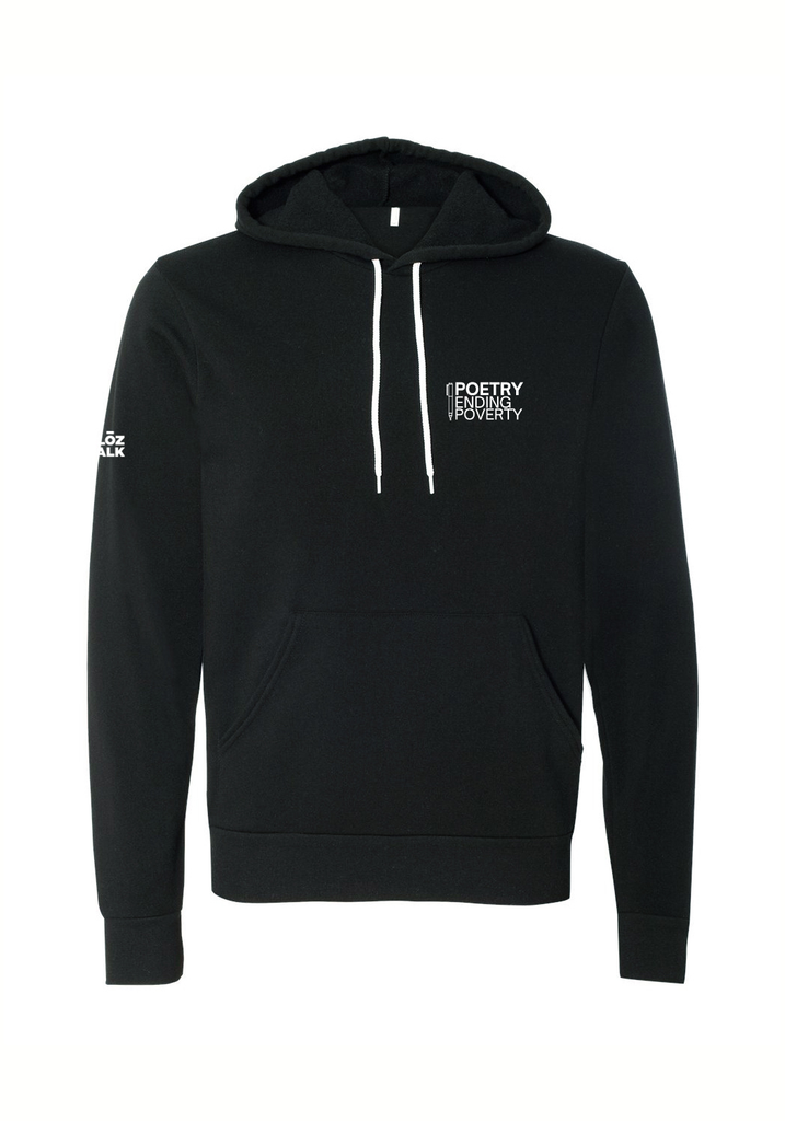 Poetry Ending Poverty unisex pullover hoodie (black) - front