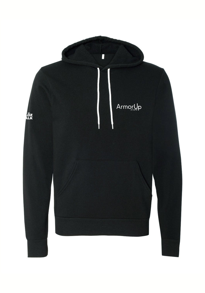 ArmorUp For Life unisex pullover hoodie (black) - front