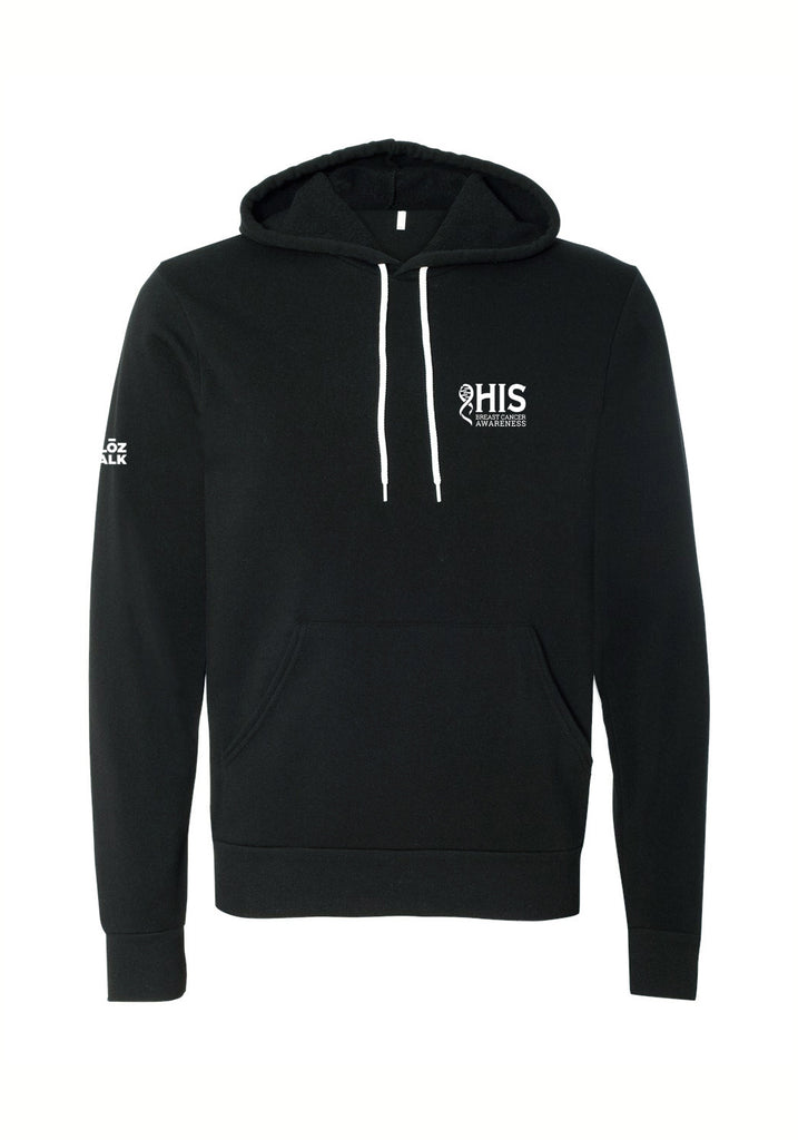 HIS Breast Cancer Awareness unisex pullover hoodie (black) - front