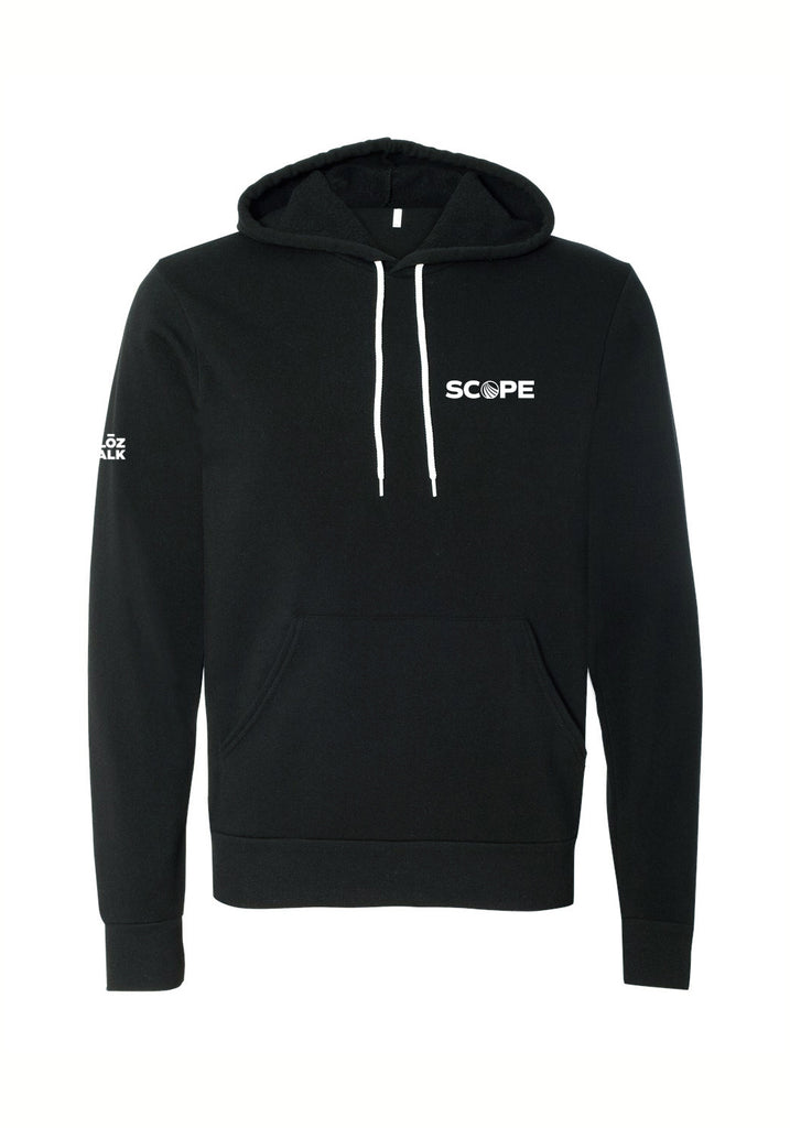 SCOPE unisex pullover hoodie (black) - front