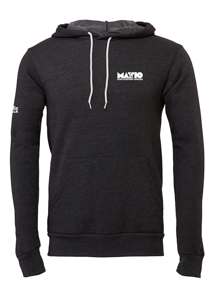 MATIO Kids Kicking Cancer pullover hoodie (gray) - front