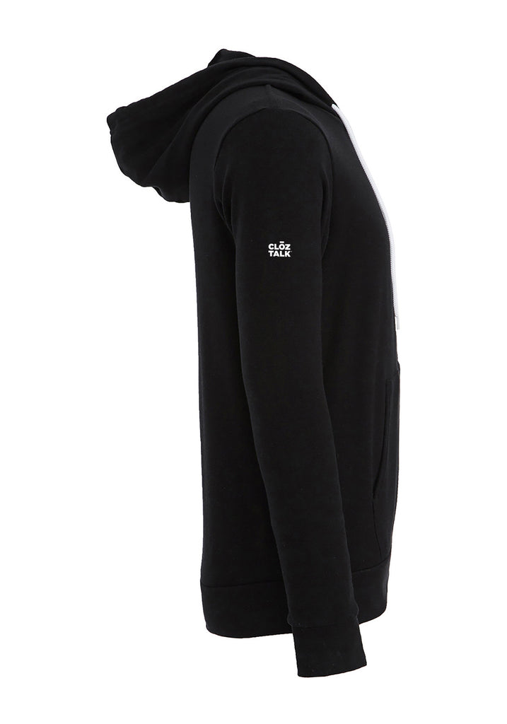 Kids Kicking Cancer unisex full-zip hoodie (black) - side