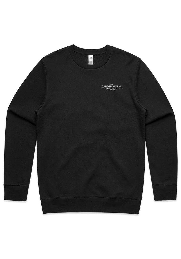 The GardenWorks Project crew sweatshirt (black) - front