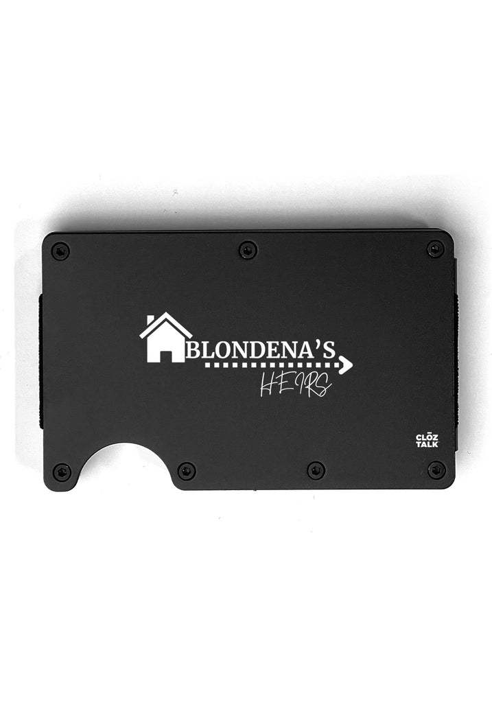 Blondena's HEIRS wallet (black) - front