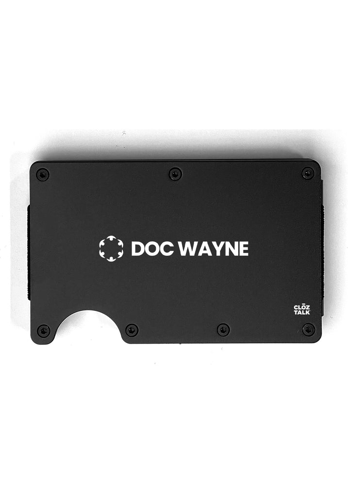 Doc Wayne Youth Services wallet (black) - front