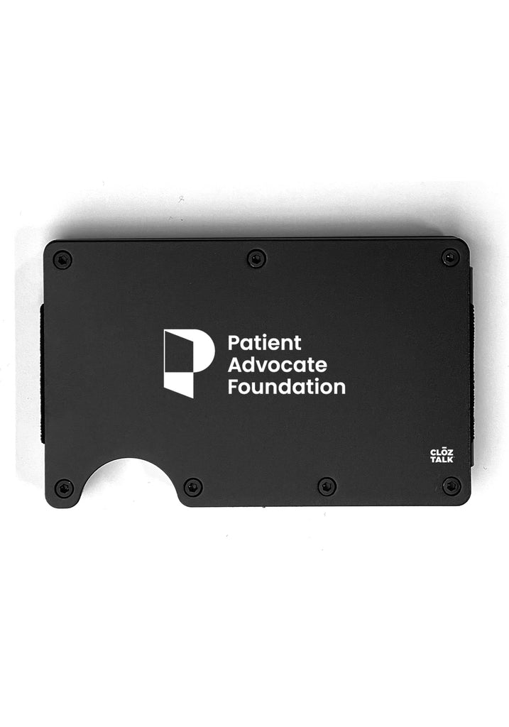 Patient Advocate Foundation wallet (black) - front