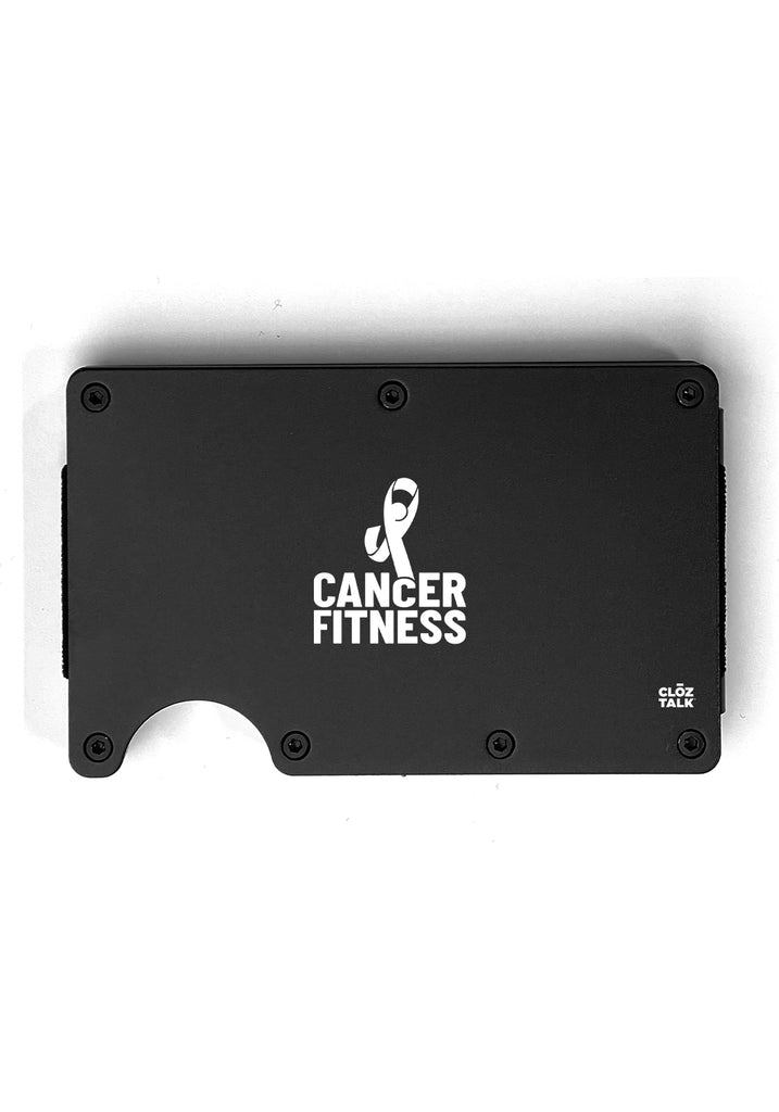 Cancer Fitness Foundation wallet (black) - front