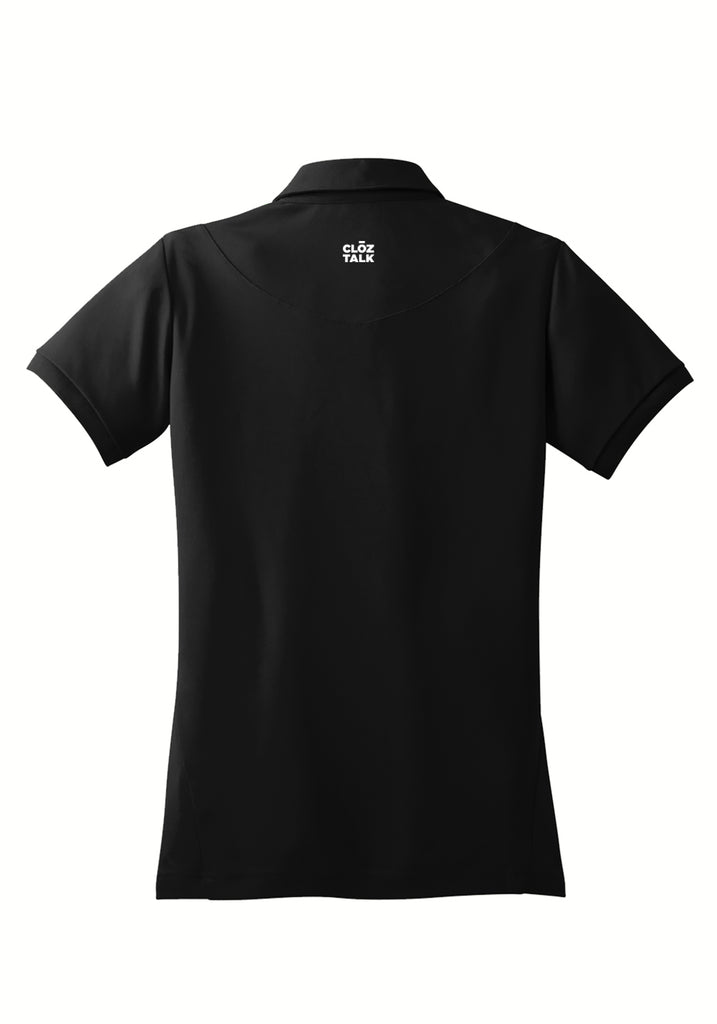 Friends Way women's polo shirt (black) - back