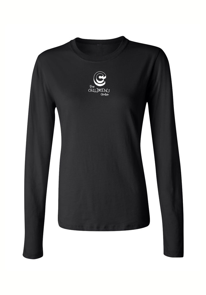 The Children's Center of Wayne County women's long-sleeve t-shirt (black) - front