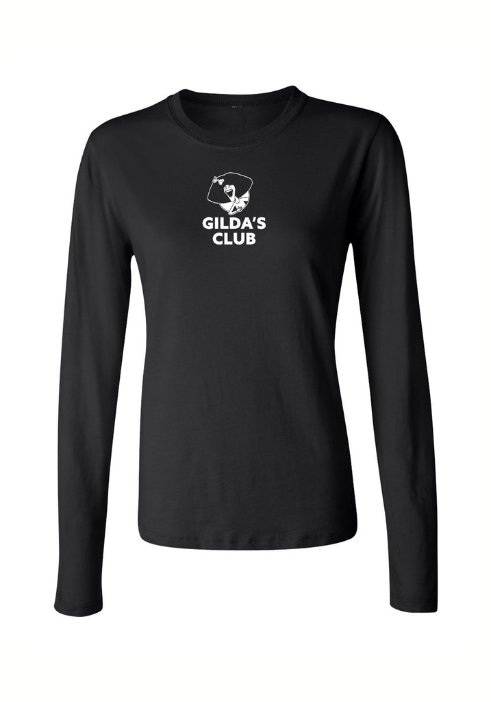 Gilda's Club Metro Detroit women's long-sleeve t-shirt (black) -  front