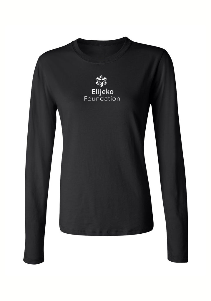 Elijeko Foundation women's long-sleeve t-shirt (black) - front