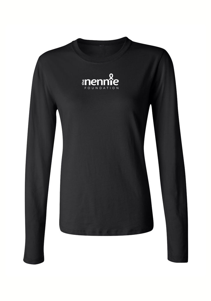 The Nennie Foundation women's long-sleeve t-shirt (black) - front