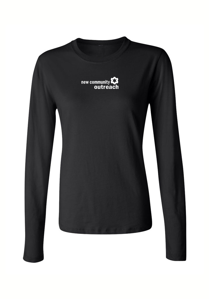 New Community Outreach women's long-sleeve t-shirt (black) - front