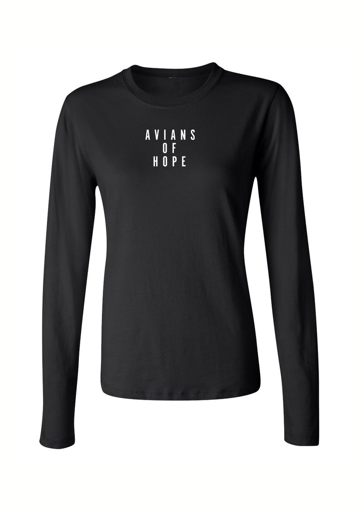 Avians Of Hope women's long-sleeve t-shirt (black) - front