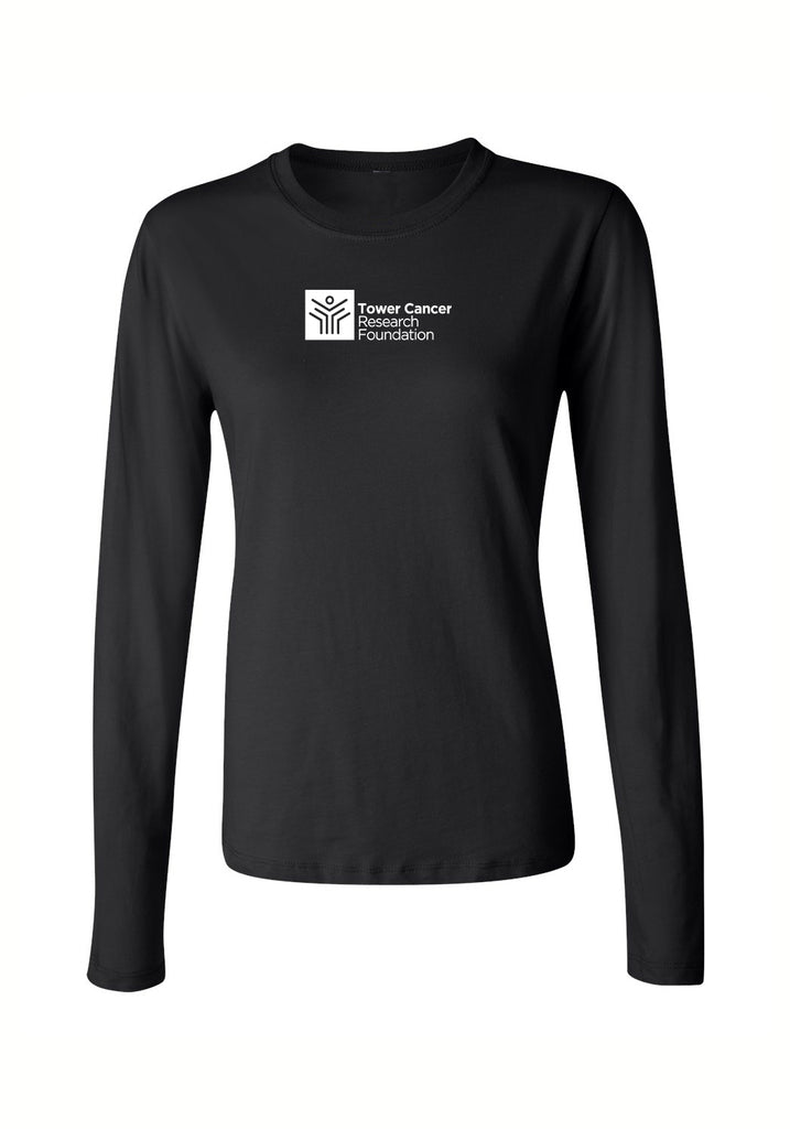 Tower Cancer Research Foundation women's long-sleeve t-shirt (black) - front