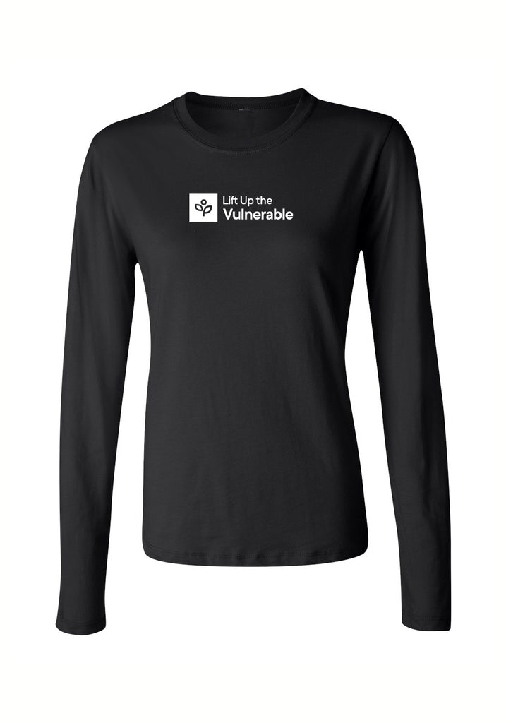 Lift Up The Vulnerable women's long-sleeve t-shirt (black) - front