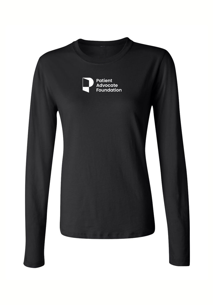 Patient Advocate Foundation women's long-sleeve t-shirt (black) - front