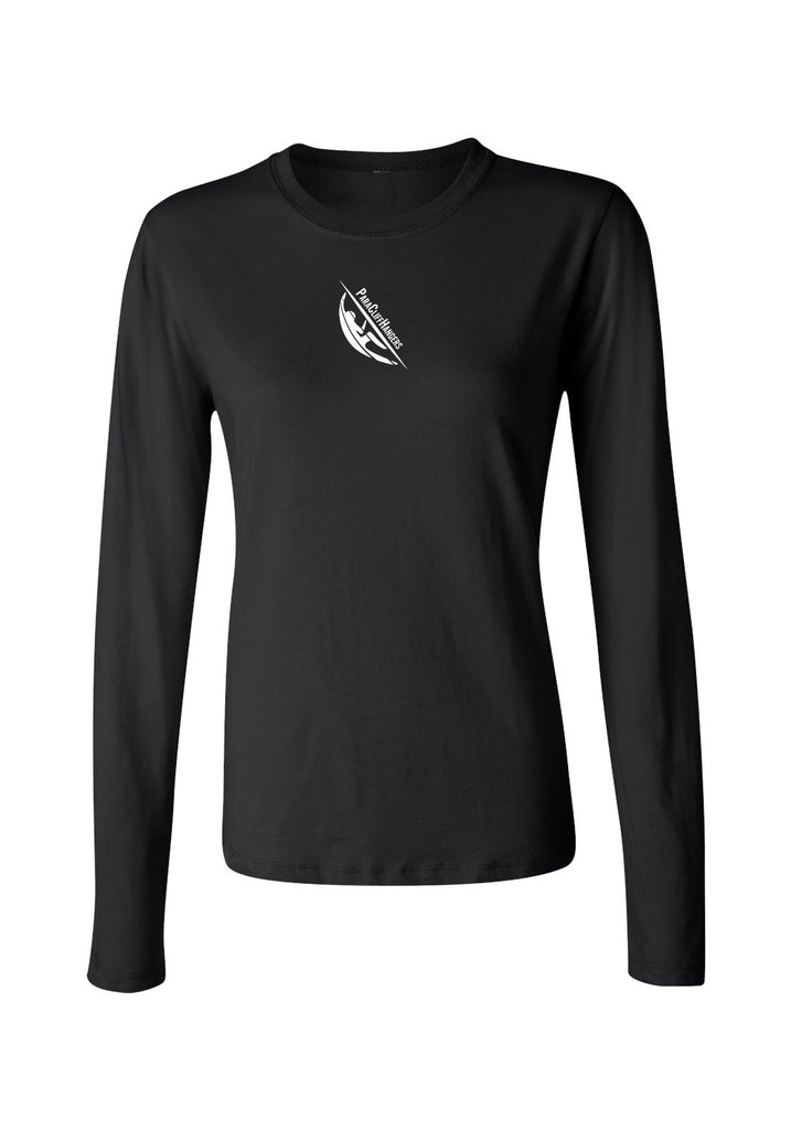 ParaCliffHangers women's long-sleeve t-shirt (black) - front