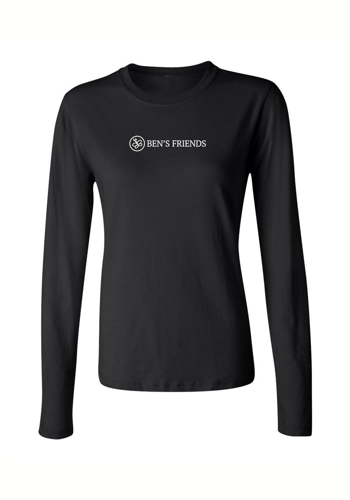Ben's Friends women's long-sleeve t-shirt (black) - front