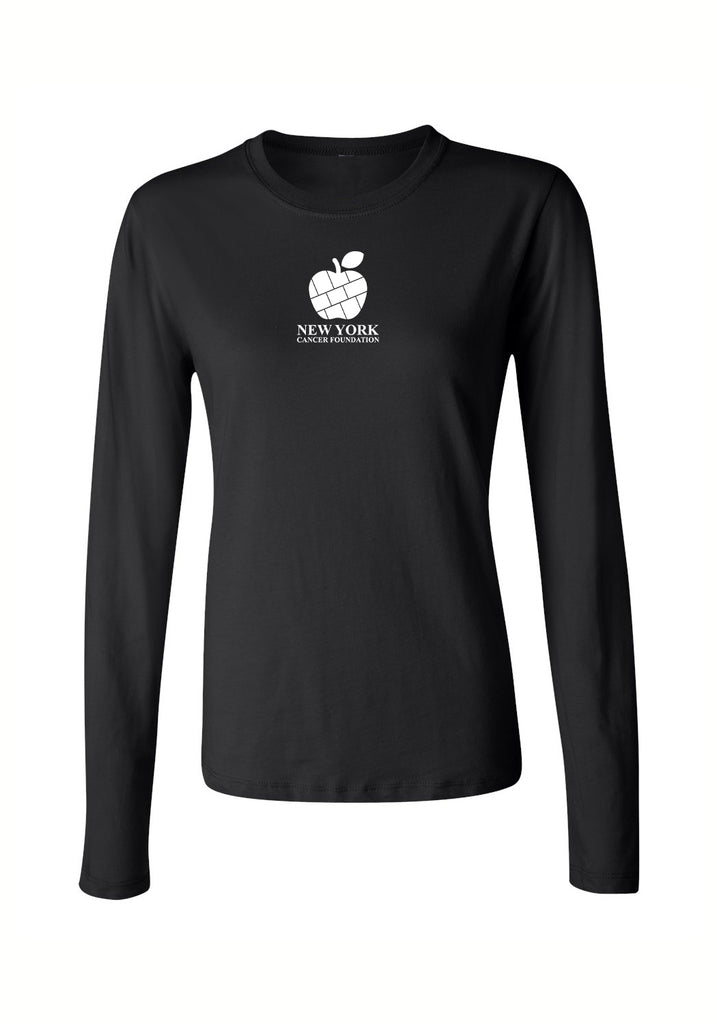 New York Cancer Foundation women's long-sleeve t-shirt (black) - front