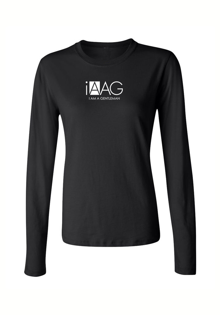 I Am A Gentleman women's long-sleeve t-shirt (black) - front