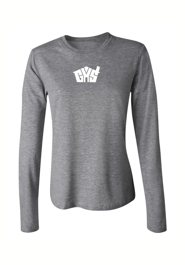 Glencoe Youth Services women's long-sleeve t-shirt (gray) - front
