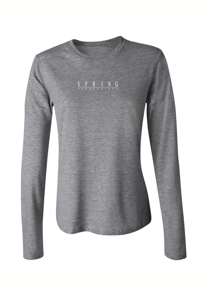 Spring Productions women's long-sleeve t-shirt (gray) - front