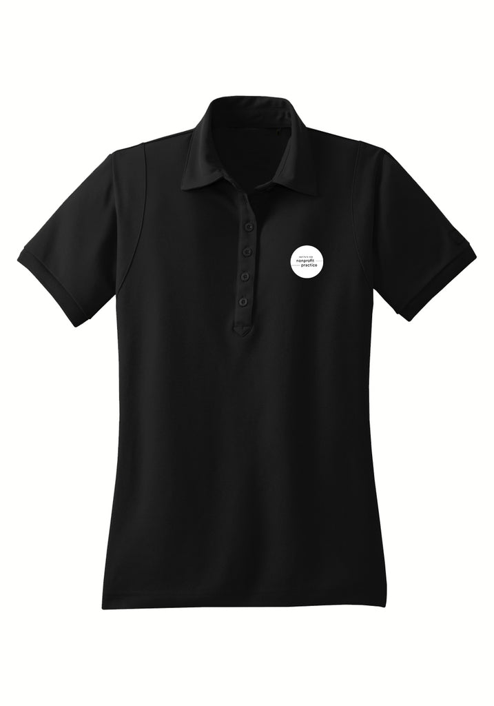 Institute For Nonprofit Practice women's polo shirt (black) - front