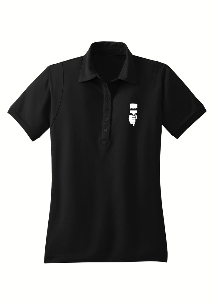 Project Color Corps women's polo shirt (black) - front