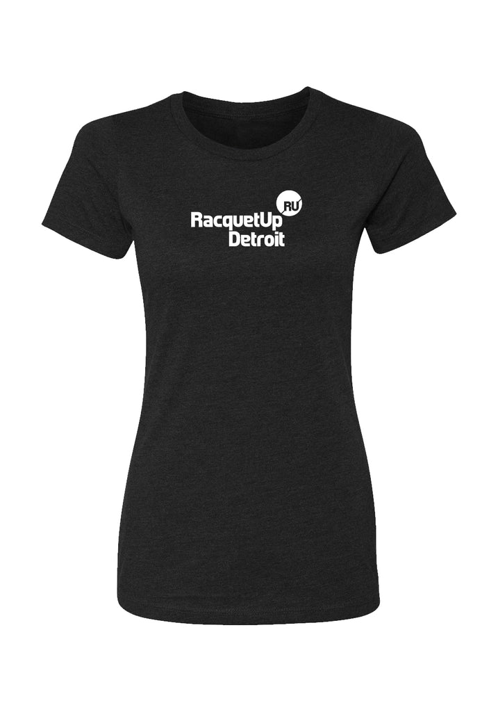 Racquet Up Detroit women's t-shirt (black) - front