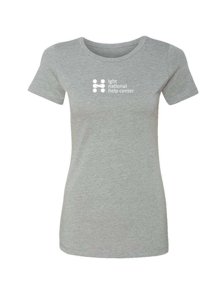 LGBT National Help Center women's t-shirt (gray) - front