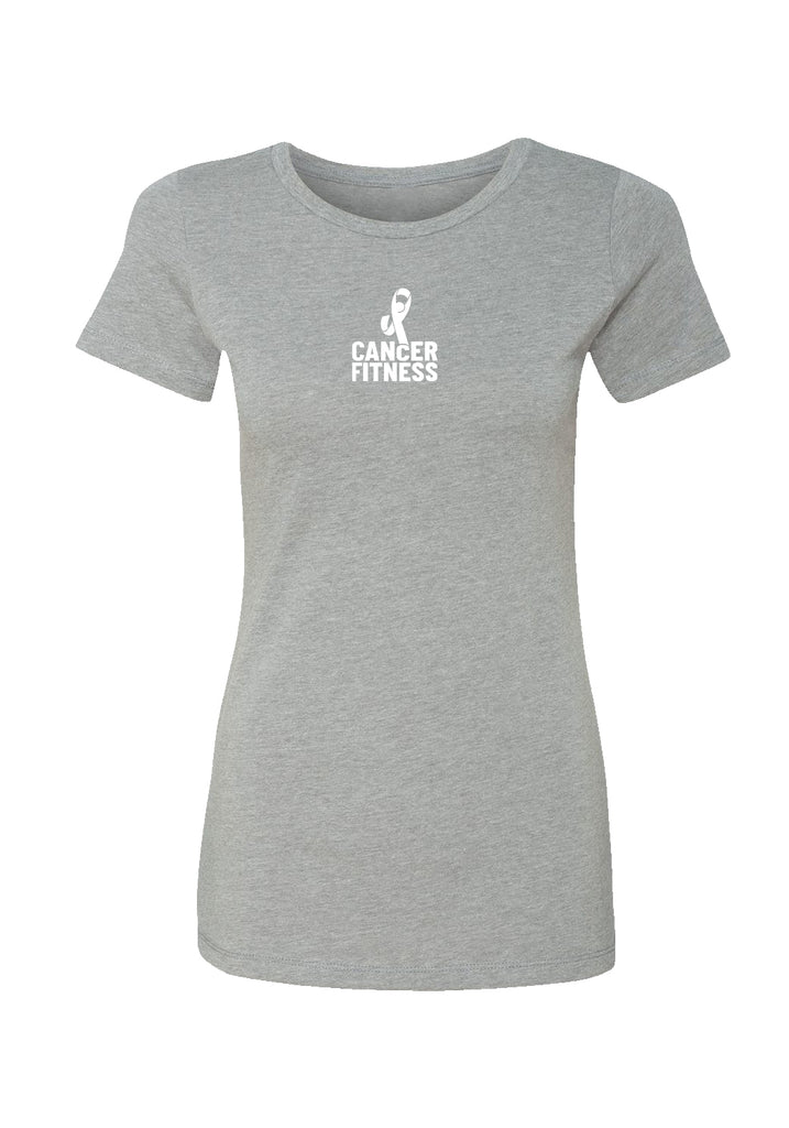 Cancer Fitness Foundation women's t-shirt (gray) - front
