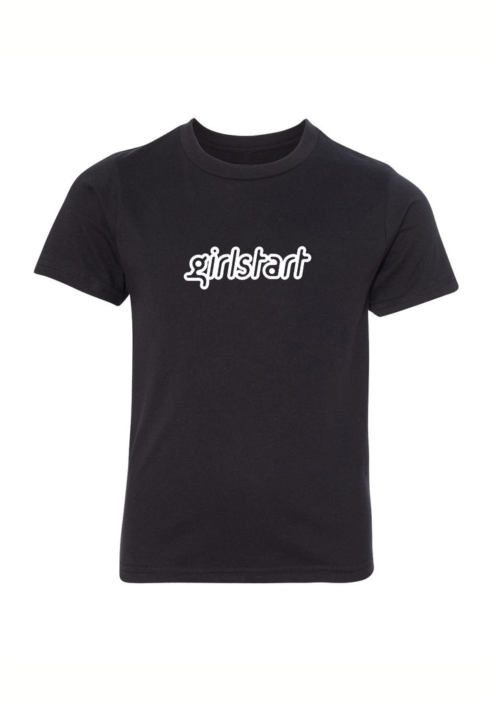 Girlstart kids t-shirt (black) - front